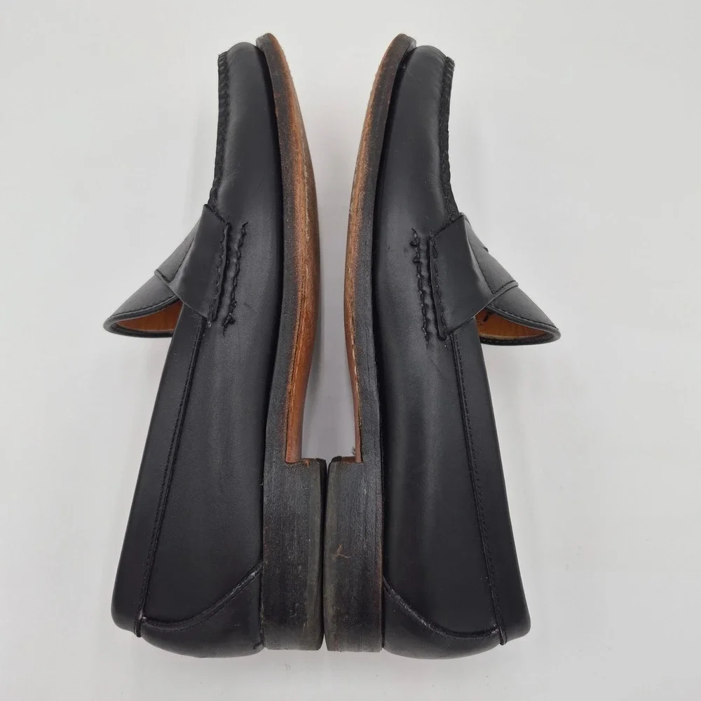 Allen Edmonds Paxton Black Leather Penny Loafers Mens 9.5 C Made in USA 42020